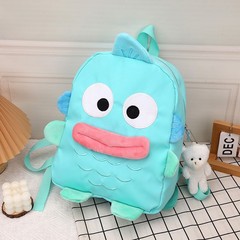 かわいいアニメの百合の小さい醜い魚の醜い萌えのランドセルの中学生のかばんの個性は大学生のリュックサックをからかいます。