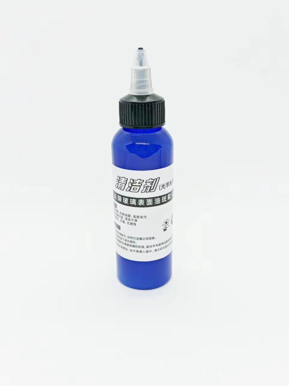 Glass scratch cleaning solution, deoxidizing agent, polishing paste, oil film remover, mirror restoration polishing agent