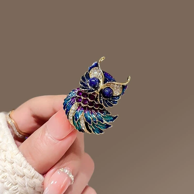 Owl Brooch Men and Women: Yaxa sancaqları