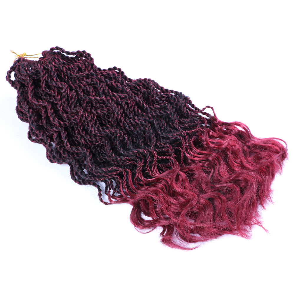 Chemical Fiber Two Strand Swallowtail Dreadlocks Crochet Hair Wig_voghion.com