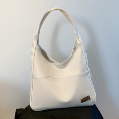 大容量復古包包女新款質感托特包大學生上課單肩包簡約休閒包包