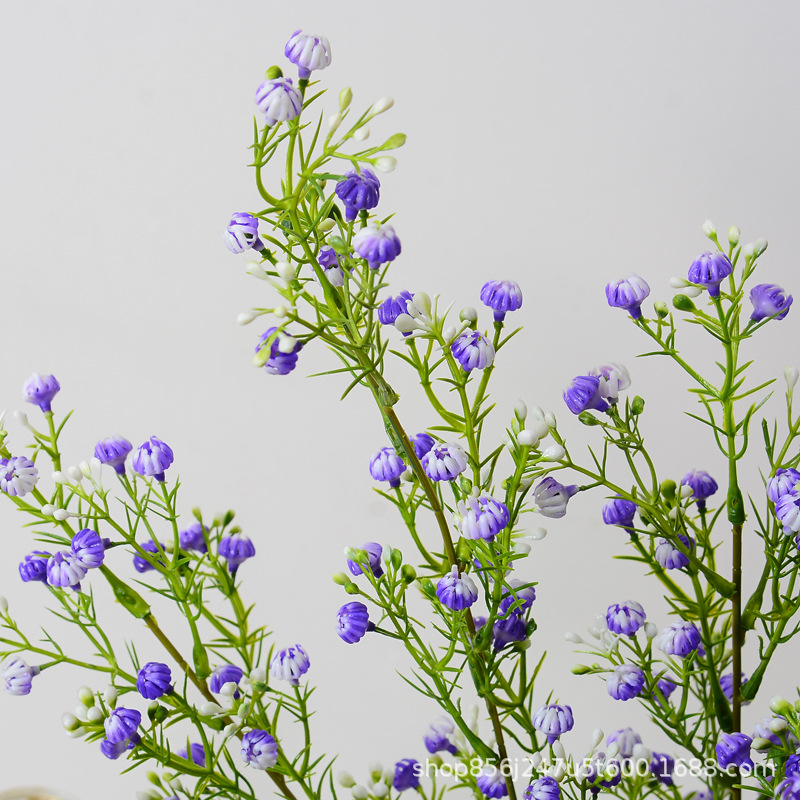 Flores de plástico de flores de brotes de estrellas en el cielo, decoración de la mesa de té, arreglos de flores, accesorios, lotes