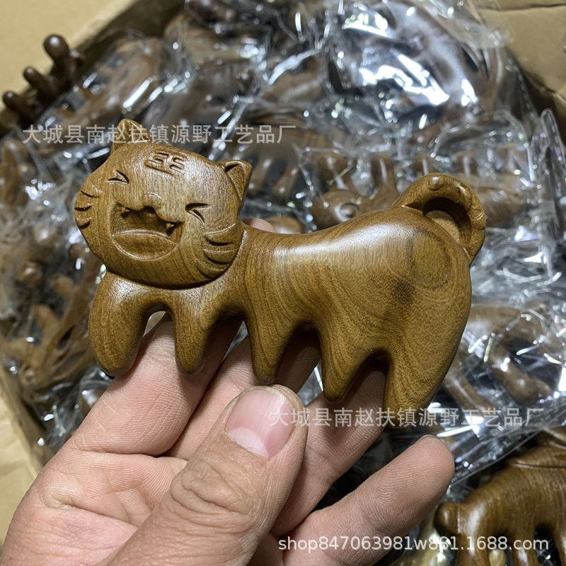 卸売り緑檀マッサージ櫛工芸木櫛頭経絡櫛紫檀多機能マッサージ櫛手作り檀木櫛|undefined