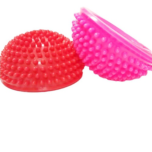 Factory direct sales innovative PVC durian ball, children's sensory training equipment, yoga semicircular ball durian ball feet