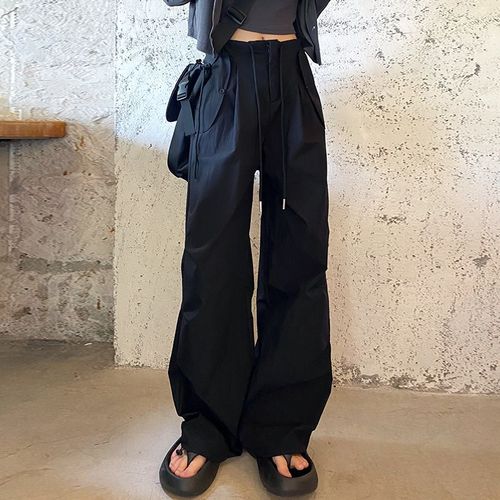 Work Pants 2025 High-Waisted Parachute Loose Straight Pants Quick-Dry Casual American Spring and Autumn Sports Pants Trend