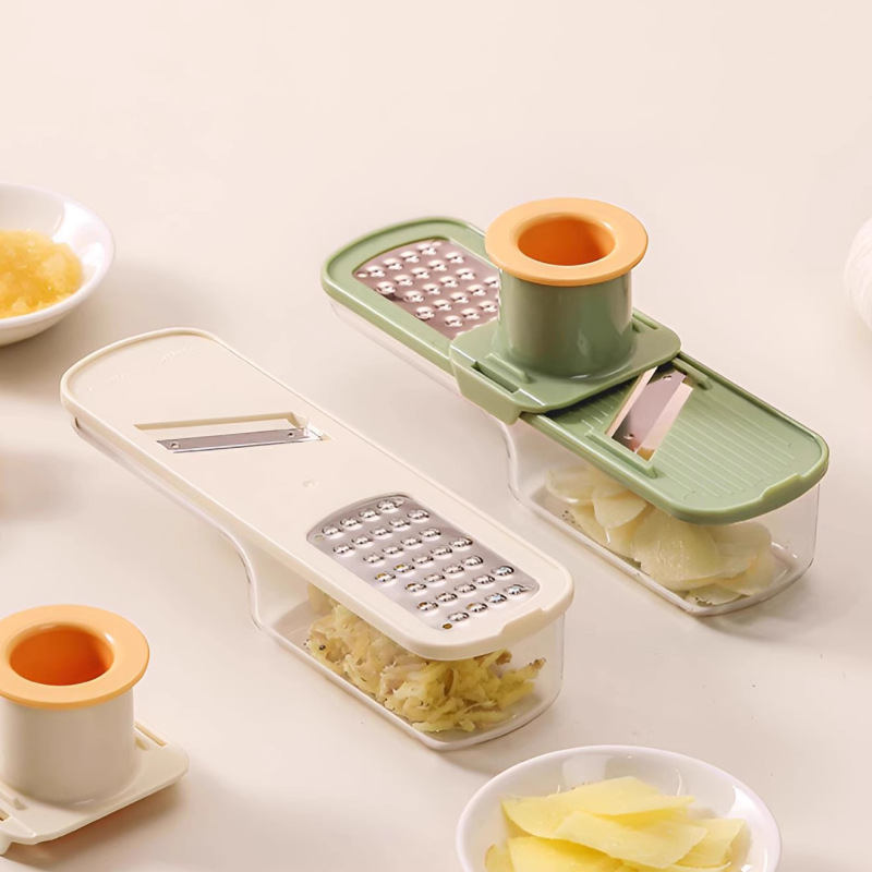 【原创】姜蒜研磨器三合一土豆切片器家用姜泥蒜蓉多功能切菜神器|undefined