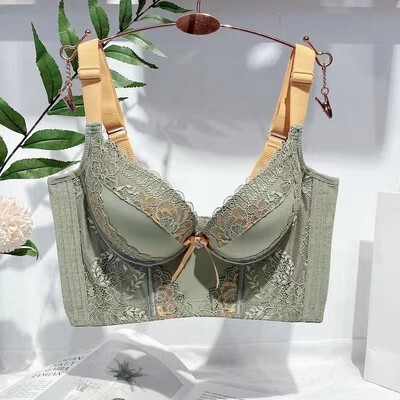 Five-button essential oil cup small chest large bra female breast contracting anti-sagging correction upper support adjustable bra Five-button essential oil cup small chest large bra female breast contracting anti-sagging correction upper support adjustable bra