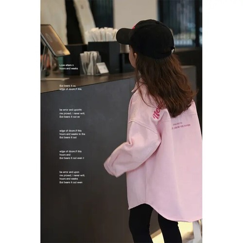 Women's Cowboy Jacket Spring and Autumn 2025 New Children's Casual Spring Outfit Korean Version for Middle and Large Children Shirt Denim Coat Stylish