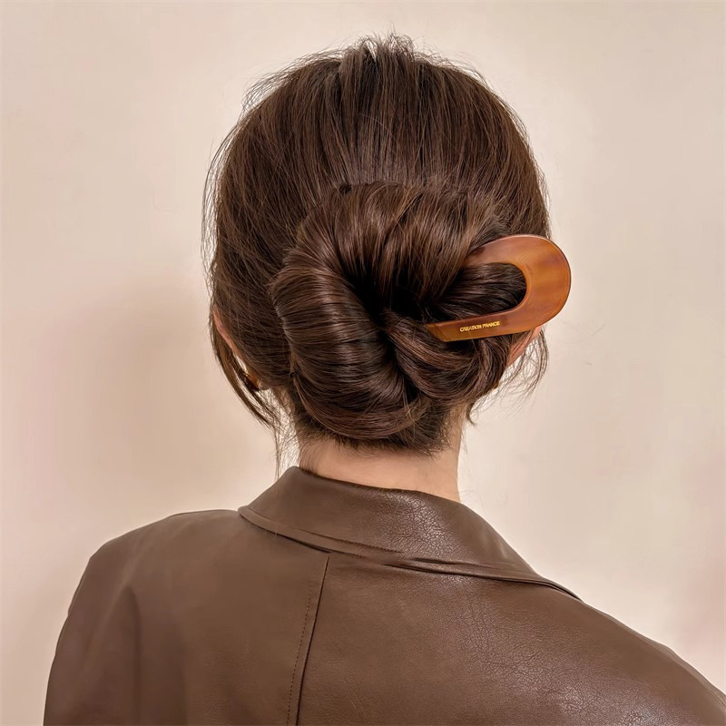 Clipper de cabello en forma de U para mujeres de alto nivel antiguo nuevo estilo chino clipper de cabello simple diario clipper aparato de cabello