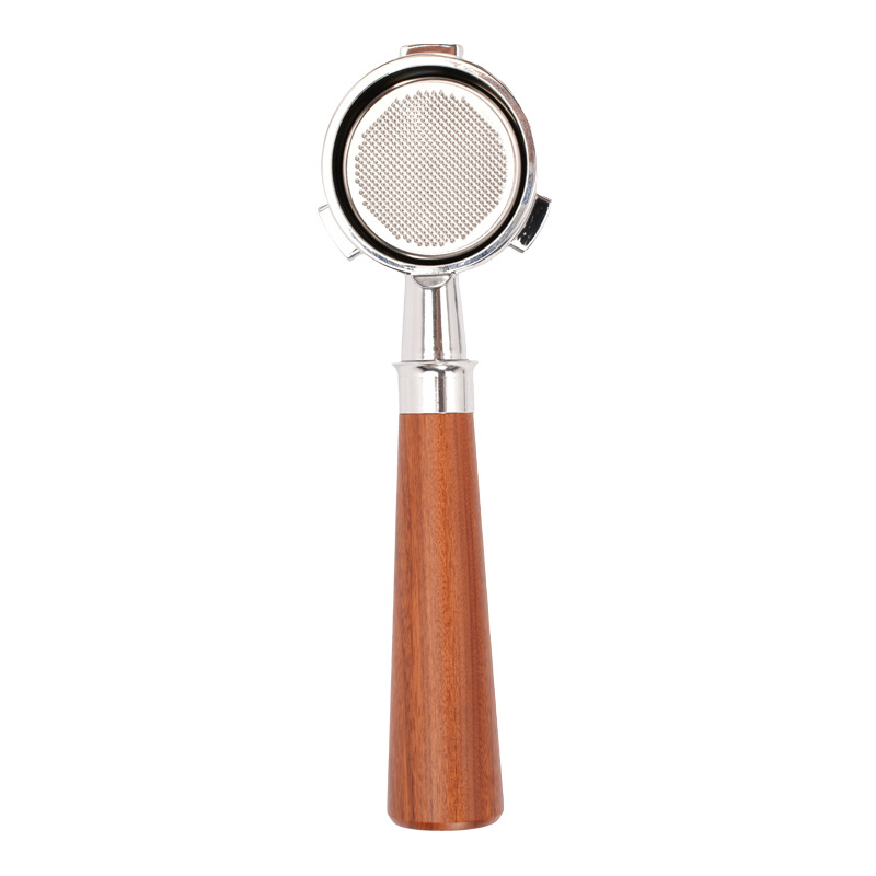 54mm mango adecuado para Platino rico 8 series máquina de café italiano mango sin fondo 304 Acero inoxidable accesorios de extracción de café