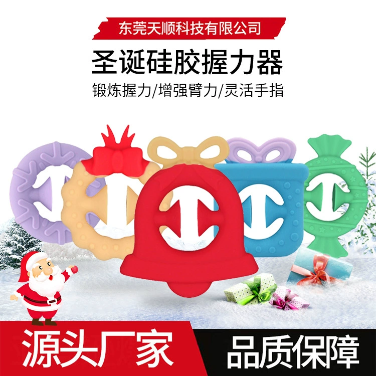 Silicone decompression grip force children finger exercise suction cup suctional force exercise decompression and vent a Christmas grip