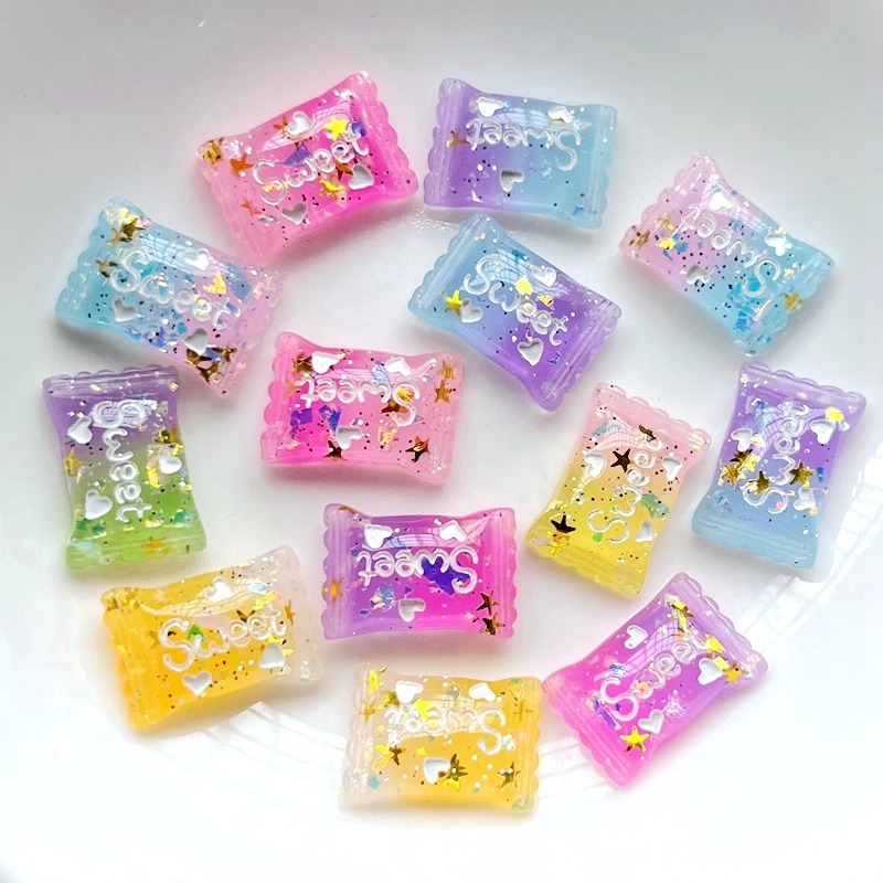 12*17MM 糖果树脂配件艺术发饰服装辅料DIY手工配件材料批发