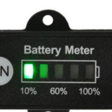 铅酸蓄电池DC 12-24v 摩托车电量表 5格显示防水四芯片源头厂家