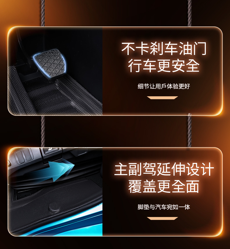 Suitable for Ouman Galaxy 5M, full-coverage TPE floor mats for the 5-ton truck cabin, complete modification kit