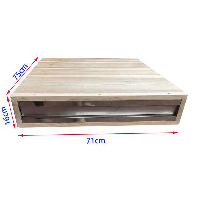 Cedar Wood Solid Wood Steaming Box, Steaming Tray, Steaming Cabinet for Cantonese Rice Noodles, Bamboo Steaming Rack, Single Layer, Double Layer