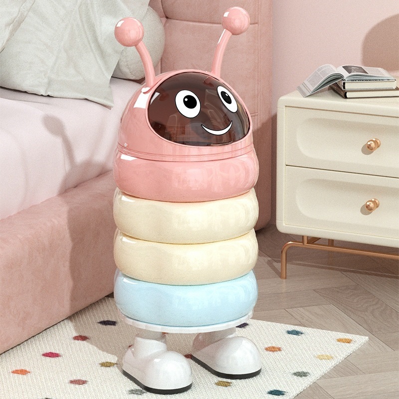Capacious garbage can for home use for living room