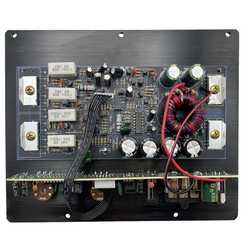 Cross-border 1200W fever high-power 10-inch 12-inch subwoofer power amplifier board passive subwoofer single-channel power amplifier 12V