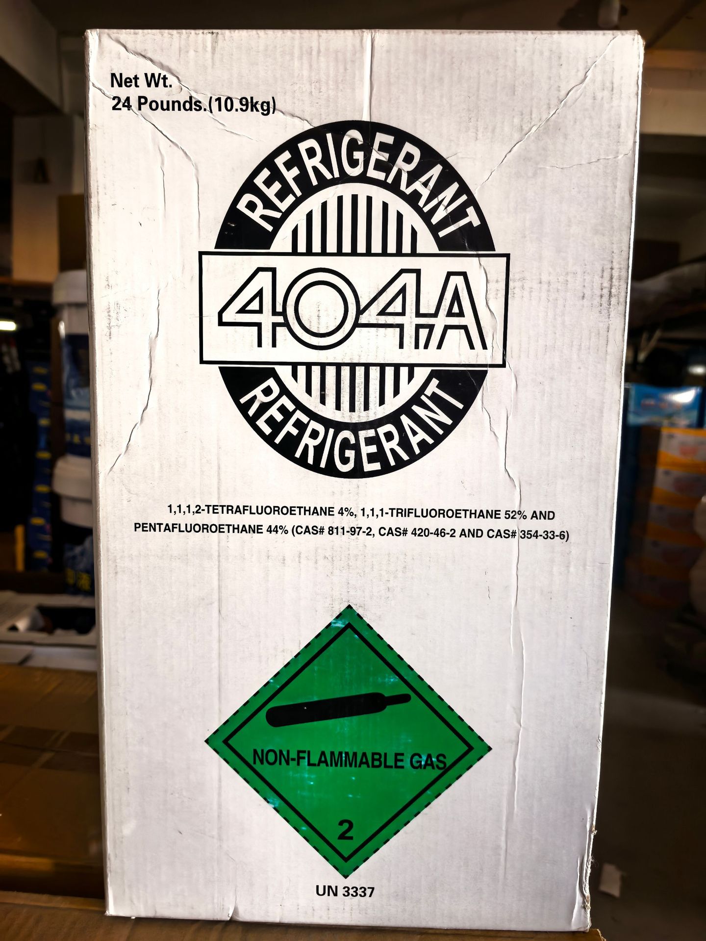 Neutral R404A refrigerant, low-temperature refrigerant, English packaging, high-purity Freon, foreign trade model
