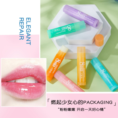 Meishudiya-M1821-Eight cups of hydrating lip balm for lip protection, moisturizing and hydrating for men and women, wholesale dropshipping