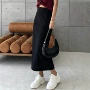 松紧腰半身跨境直筒包臀裙