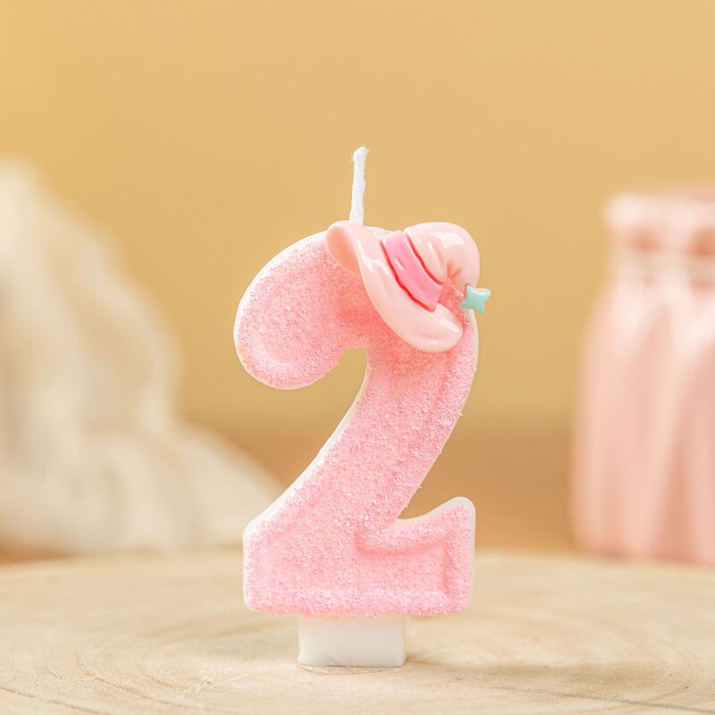 国境を越えた電子商取引デジタル誕生日ロマンチックなギフトキャンドルソイワックスピンク魔女帽子Amazon AliExpress限定|undefined