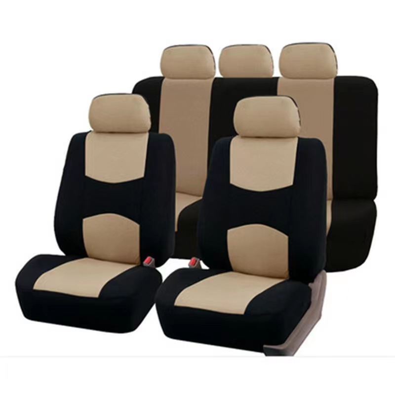 Comercio exterior transfronterizo asiento de automóvil cojín de tela de poliéster cuatro estaciones cojín de asiento universal cojín de asiento 4 piezas 9 piezas