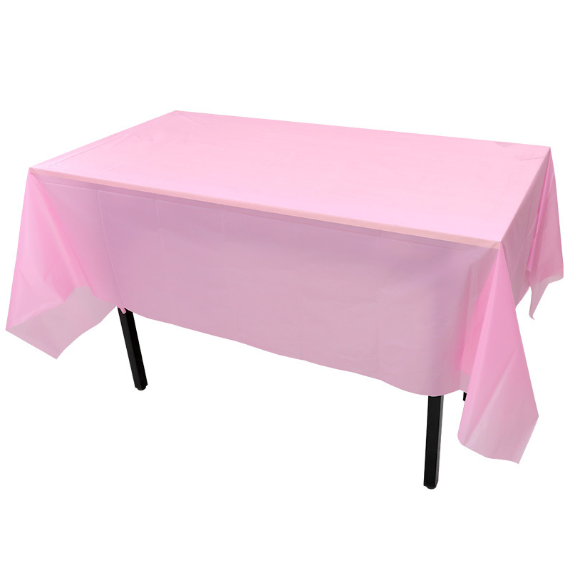 Plastic Material Birthday Casual Solid Color Plastic Housewarming Party Birthday Tablecloth