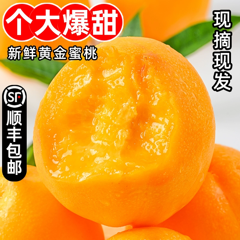 Аутентичный сезонный персик, золотой персик, свежий персик, большое фруктовое масло