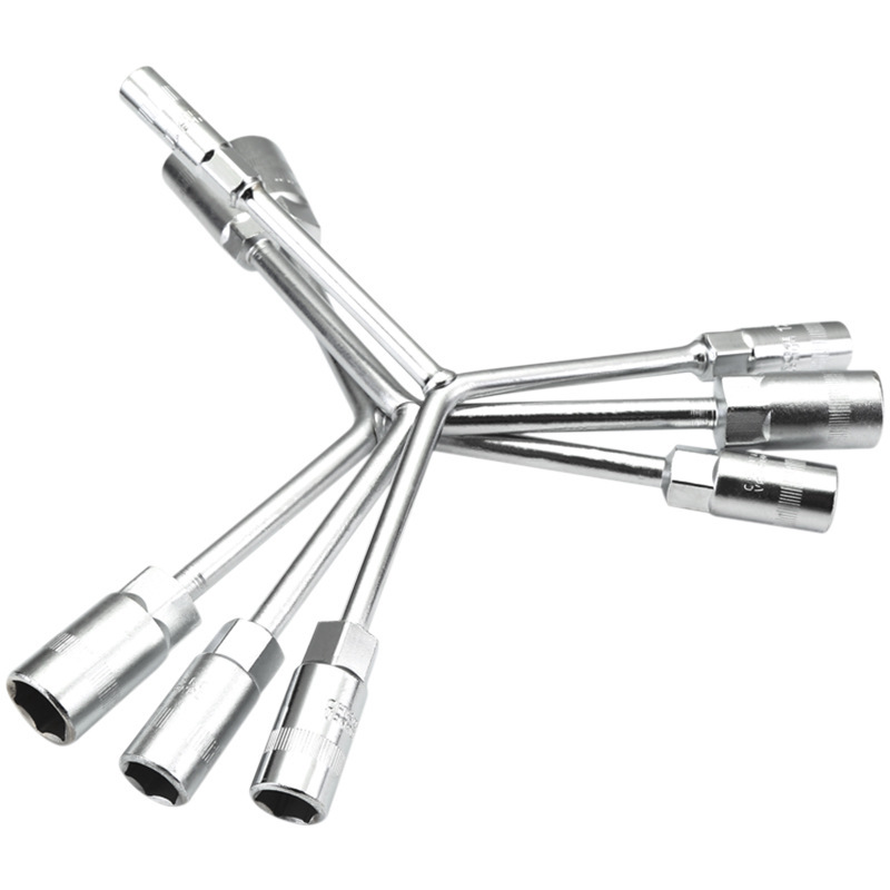 三叉套筒扳手多功能加长外六角Y型套筒扳手工具三角套筒板手批发