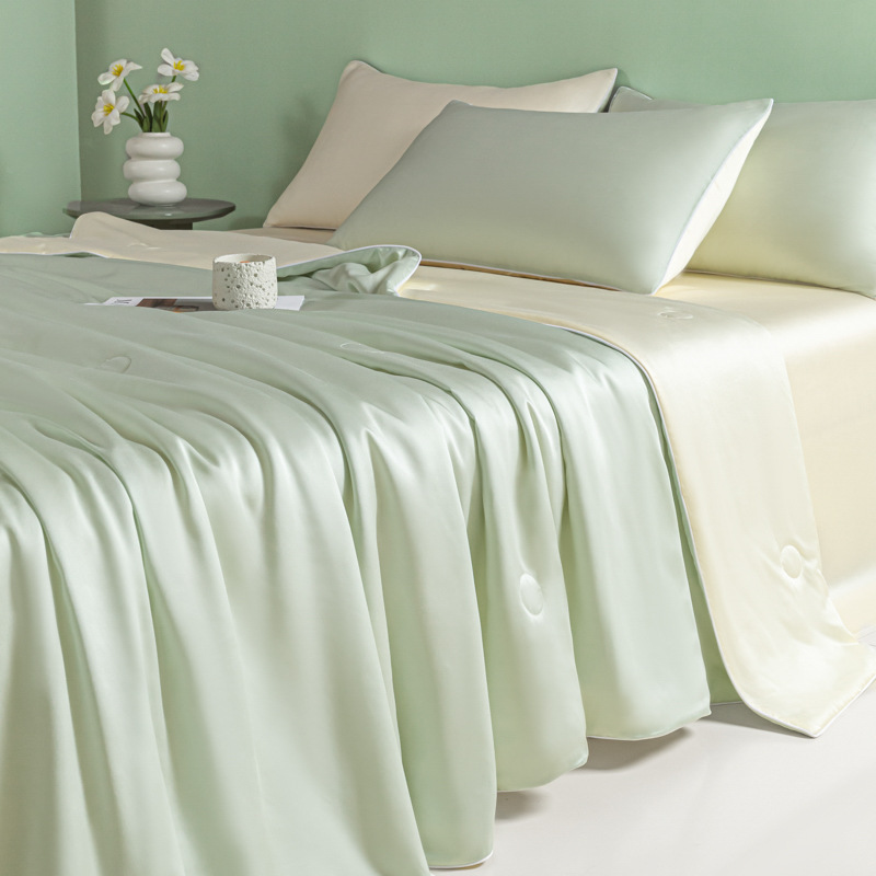 대마줄 여름 이불 - 과일 그린 치즈