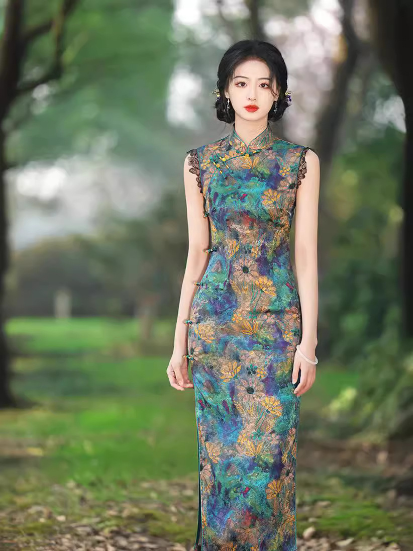 Lightweight retro cheongsam sleevless