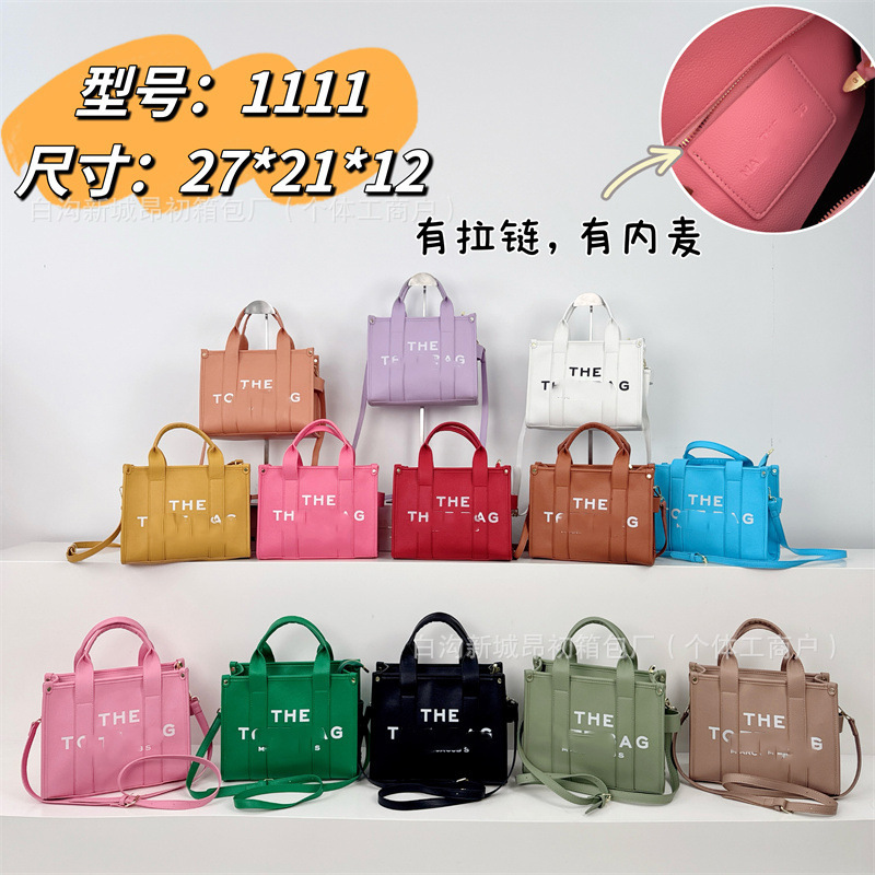 2025跨境Bag新款时尚斜挎包百搭女包手提字母托特包大容量单肩包|undefined