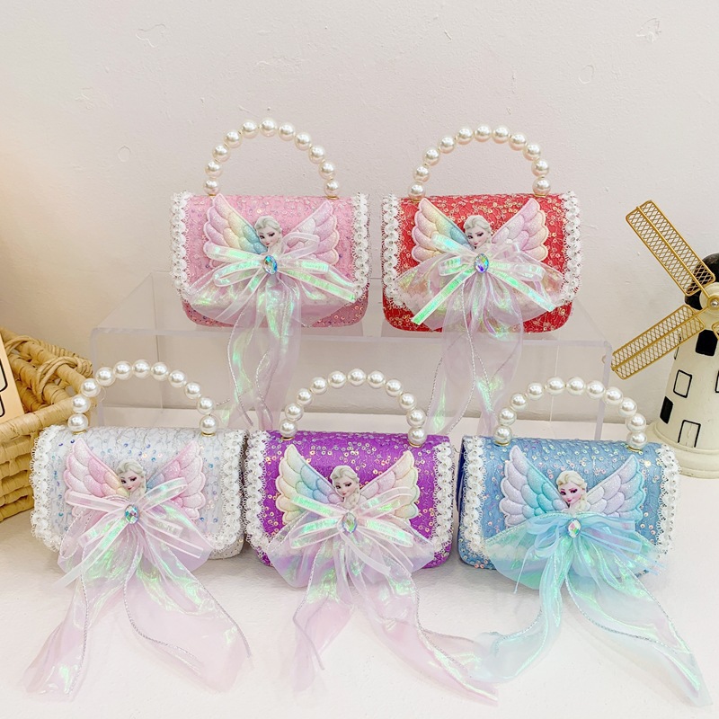 Bolsos para niñas, bolsos de dibujos animados para niñas, bolsos de estilo encantador, bolsos de hombro para bebés, bolsos de princesa