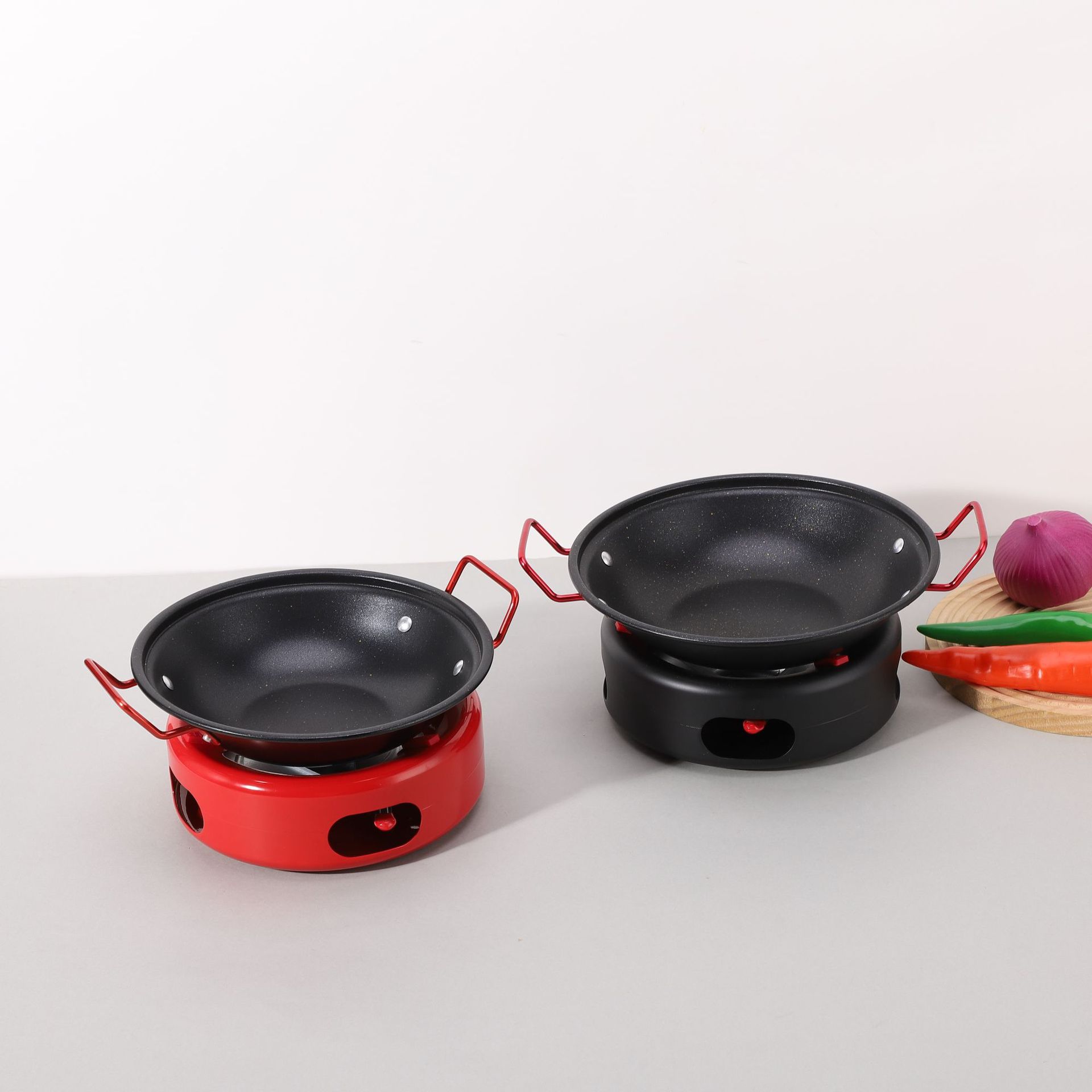 不锈钢干锅仔商用干锅锅炉饭店家用干锅小火锅锅炉热菜炉子批发