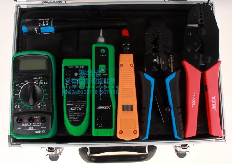 BAOGONG 376TX 약한 현재 통신 네트워크 유지 보수 세트 2M 라인 광 통신 설치 및 유지 보수 조합 작업자 YATONGSI