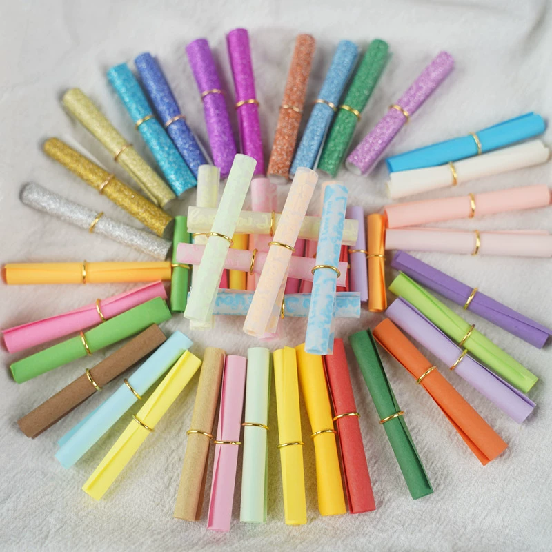 Красочный желающий маленький рулон бумаги креативное любовное письмо Примечание Любовь капсула знак желаний бутылка звезды многоцветный