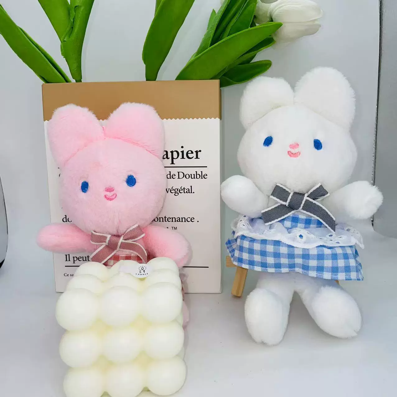 奶茶兔子毛绒挂件小玩偶批货钥匙扣公仔可爱包包娃娃玩具网红批发