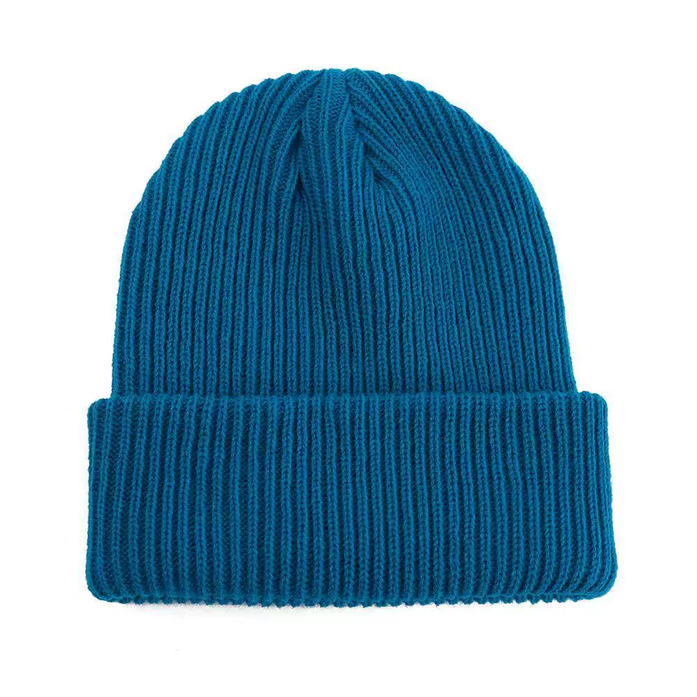 Thick Winter Knit Beanie Hat, Unisex Adult, Cuffed Ribbed Design, Warm & Versatile