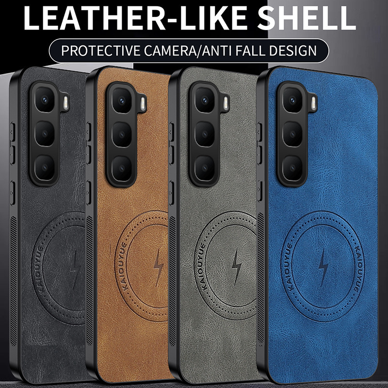 Suitable for Infinix Hot60Pro Mobile Phone Case, Lightning Nappa Pattern Magnetic Leather Texture Soft Case Spark Go 5g Suitable for Infinix Hot60Pro Mobile Phone Case, Lightning Nappa Pattern Magnetic Leather Texture Soft Case Spark Go 5g