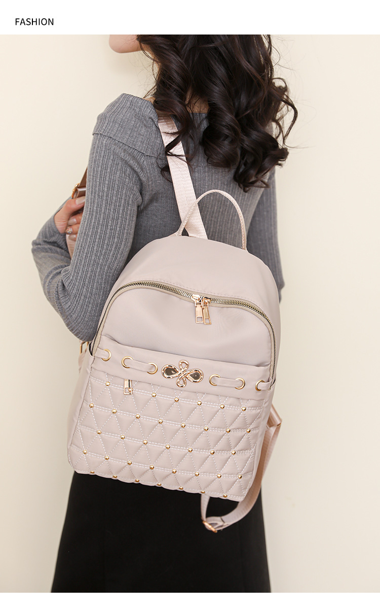 2024 New Oxford Cloth Backpack For Women Fashionable And Versatile Large Capacity Women's Leisure Travel Backpack_voghion.com