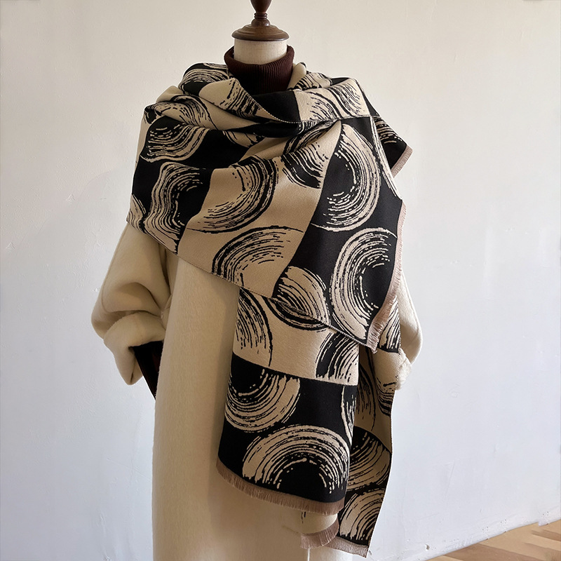 Women's Simple Style Geometric Polyester Scarf display picture 2