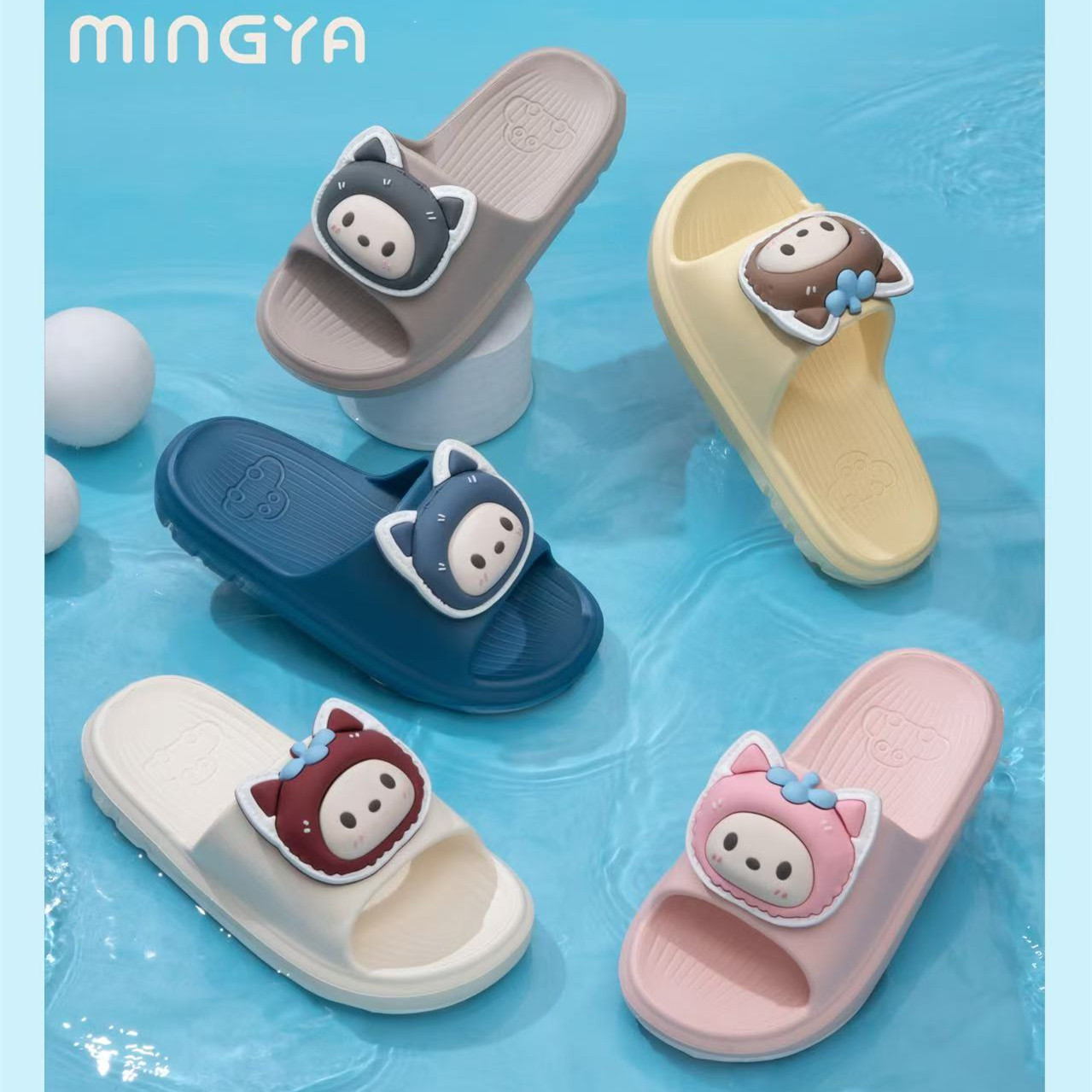 Summer New Children's Slippers for Boys and Girls, Indoor Home Non-Slip Soft-Soled Slippers for Bathing and Bathroom, Children's Beach Slippers Wholesale