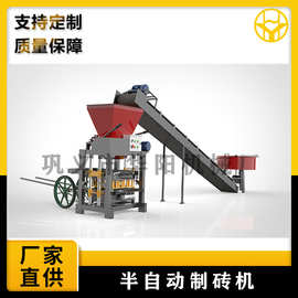 半自动液压水泥免烧空心砖机多功能混凝土高铁支撑垫块机预制板