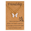 Cards with butterfly, brand necklace, pendant, Amazon, European style