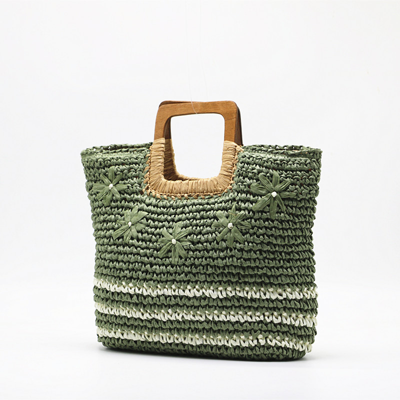 719g Weight Zipper Closure Type Top Handle Strap Type Straw Bag Bags Type Casual Occasion Straw Material Color Block Pattern Spring&Summer Season Women's Gender Vacation Style Square Shape Medium Size Women's Medium Straw Color Block Vacation Square Zipper Straw Bag 1