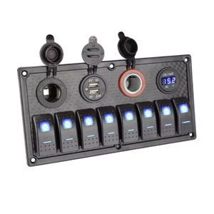 8+4 İdarəetmə Paneli, İkiqat USB, Siqaret Yandırıcı, Voltaj Ölçən