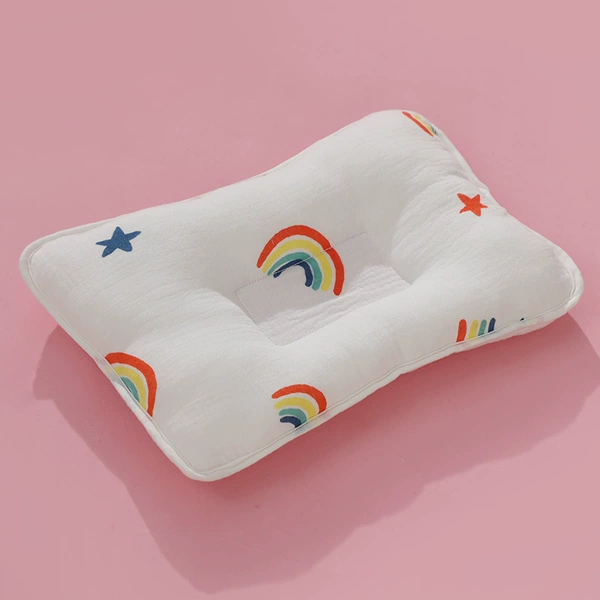 Cotton rainbow pillow