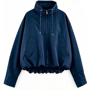 AYM043973 Hooded Drawstring Casual Jacket Aoyema wholesale