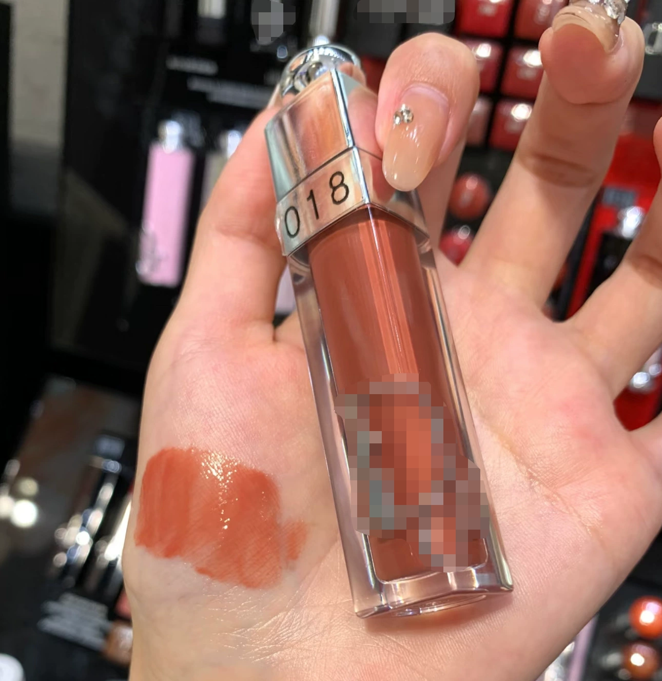 Блеск для губ (dior) оттенки 009/012/018/024, тиснёный глянцевый глейз, 3 мл
