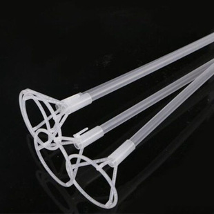 Transparent wave ball mop Net red balloon support 40cm 70cm hand holder hardened support Rod wholesale